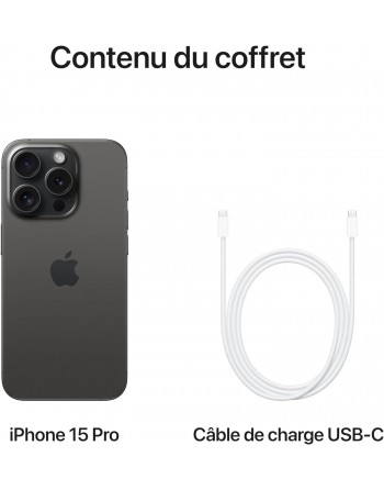 Apple Apple iPhone 15 Pro Max 6,7" 5G Double SIM 256 Go Noir Titanium Nouveau