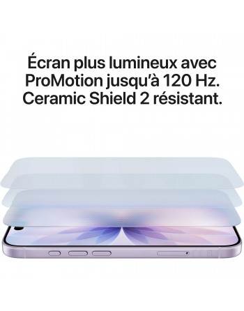 Apple iPhone 17 6,3" 5G Double SIM 256 Go Noir Nouveau