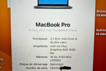 MacBook Pro 13“ 512Go RAM16Go