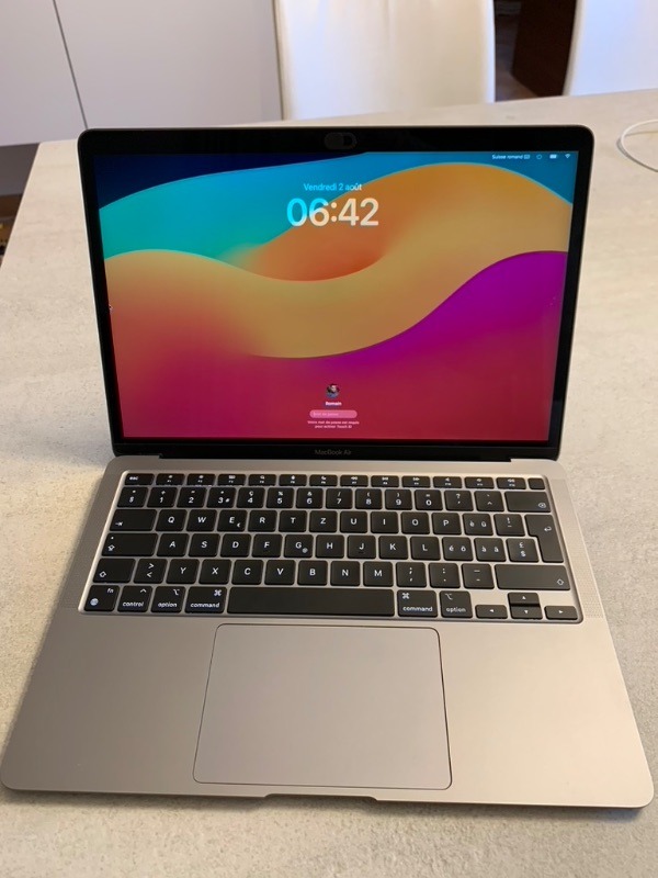 MacBook Air M1 – 8 Go RAM – 256 Go SSD – QWERTZ